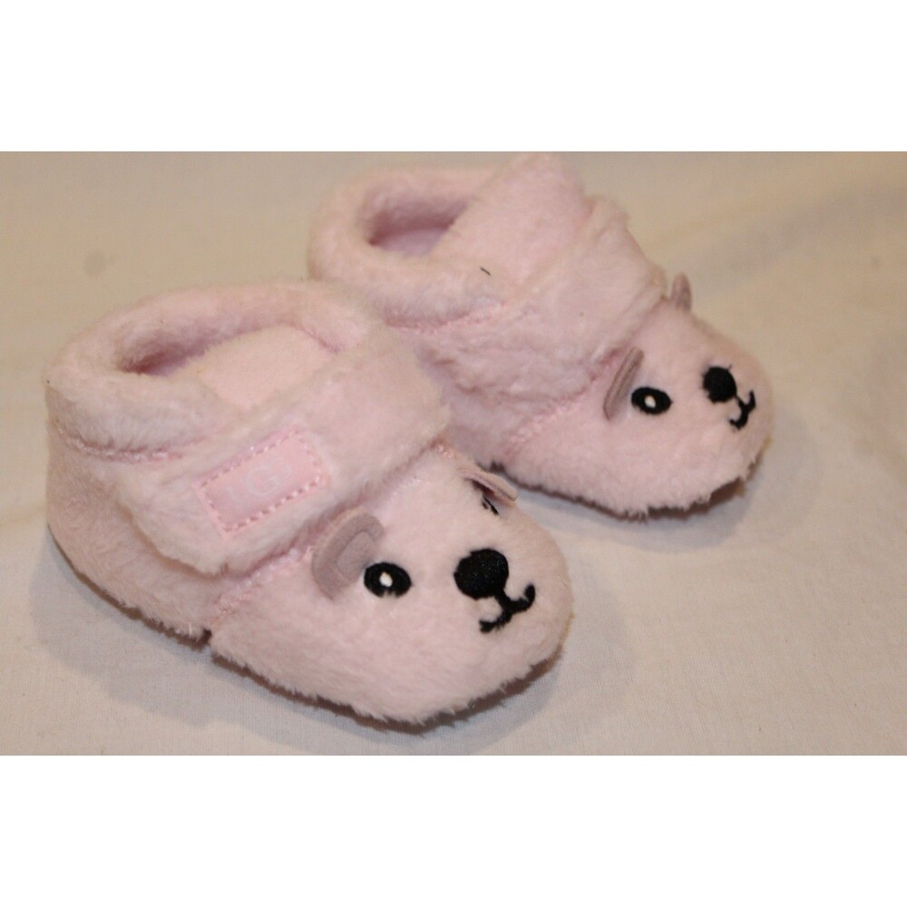 UGG BIXBEE BOOTIE & BEAR LOVEY BLANKET SET PINK NIB SZ 4/5 12-18 MONTHS - Picture 3 of 6